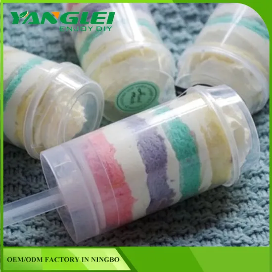 eco-friendly round shaped cake shooters