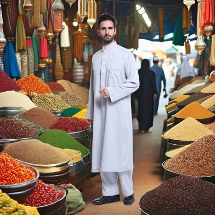 PROMISTAR 2024 New Arrivals: Islamic Clothing Wholesale Kaftan for Men