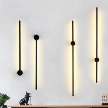 Nordic Modern Indoor Aluminum Wall Lamps for Bedrooms and Living Rooms