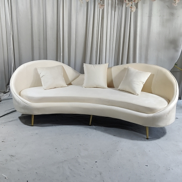 White Velvet Sofa Wedding Furniture Rentals & Sales