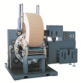 Wire rod coil ring wrapping machines