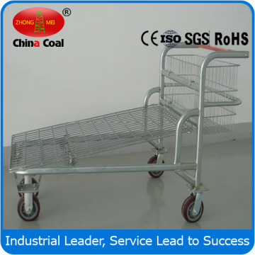 RH-LH Warehouse cargo flat metal logistic trolley