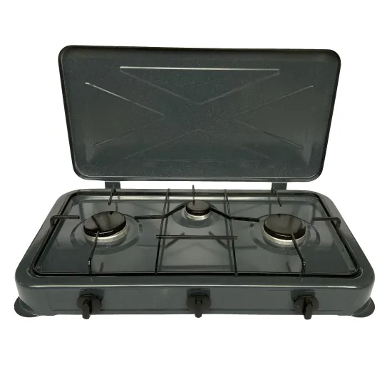 Portable Kitchen Hob: Golden Supplier Gas Stove with 3 Burner Cooktops