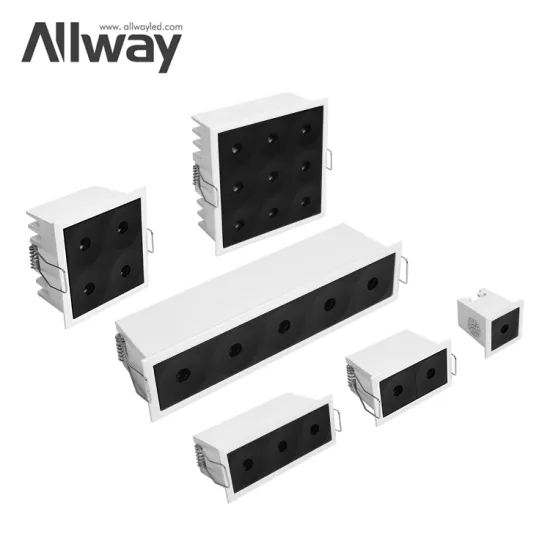 Energy-Efficient 18W LED Linear Downlight for Office Meeting Rooms: Aluminum Recessed Lamp