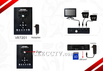 Car Dvr Camera System With Dc12v 190ma, D1 / Vga / Qvga, 5fps / 10fps Sd Card Cee7201