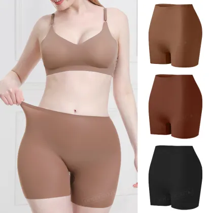 OXYGEN SECRET High Waist Stretch Seamless Biker Shorts