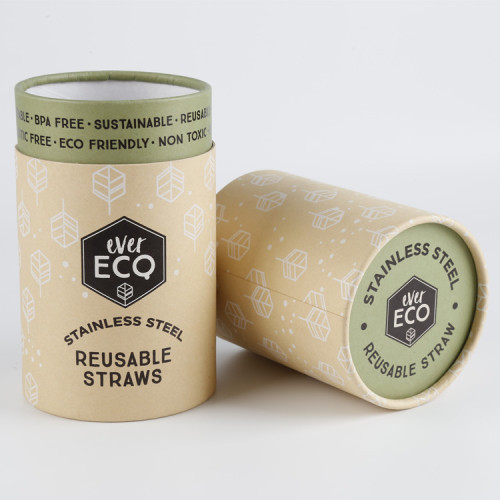 Custom Cylinder Storage Paper Straw Packaging Box