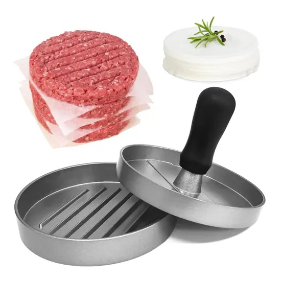 HYRI 2024: Premium Aluminum Hamburger Meat Press for Perfectly Shaped Patties