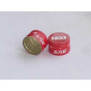 Recyclable closed proof aluminum screw cap for wine