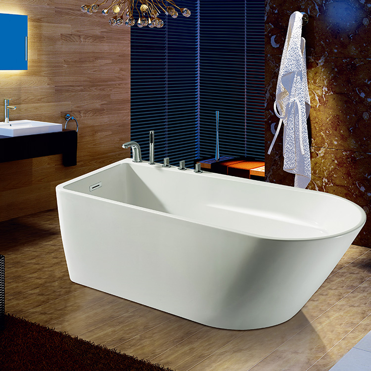 High Glossy Acrylic Simple Seamless Joint Design Bathtub