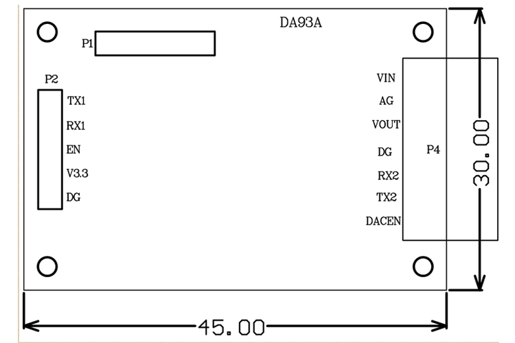 Diagram for the Laser Distance Sensor Analog Output