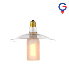 Bec LED din sticlă cu model Ombré roz pastel