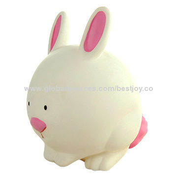 Rabbit-shaped Coin Saving Box, Eco-friendly PVC, Creative Design