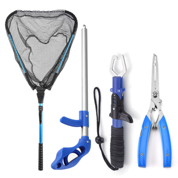 4Pcs Fishing Gear Tools & Accessories Set: Hook Catcher, Controller, Lure, Pliers