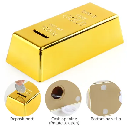 Plastic Piggy Bank for Gold Coins and Bullion