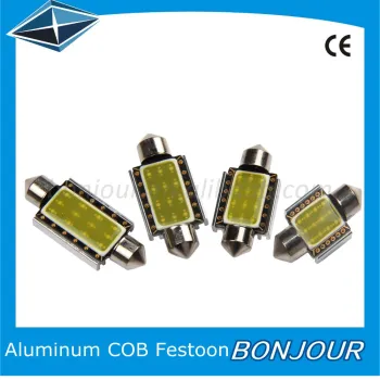 Heat Dissipation Hole Festoon with Silver Aluminum COB 31 36 39 41 Size LED Light