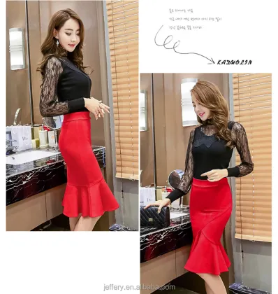 2019 Custom Women's Slim Fit Midi Pencil Skirt - Good Quality