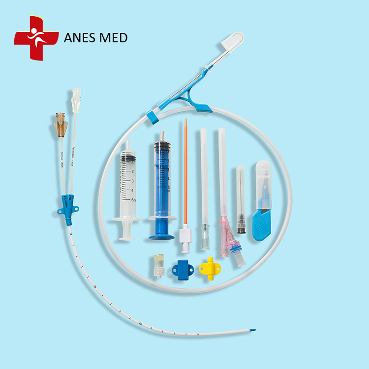 Набор для катетеризации подключичных вен. Набор Double-Lumen Catheter. Центральный венозный катетер (набор) люмен.двухпросветный. Подключичный катетер двухканальный Central venous Catheter. Набор для катетеризации подключичной вены.