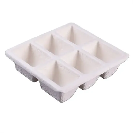 Paper Tray Bagasse Fiber Inner Packaging Box Inserts