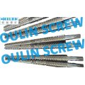 65/120 Twin Conical Screw and Barrel for PVC Pipe Extrusion