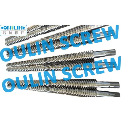 65/120 Twin Conical Screw and Barrel for PVC Pipe Extrusion