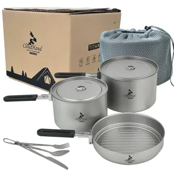 Titanium Camping Cookware Set