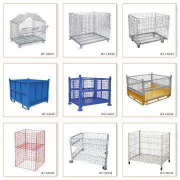 Hot/cold galvanization warehouse transport pallet cage