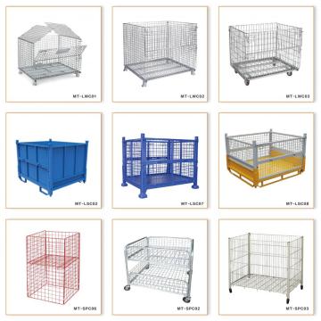 Heavy Duty Rackable Metal Containers Cage