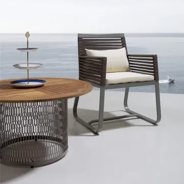 Teak Wood Outdoor Round Garden Table