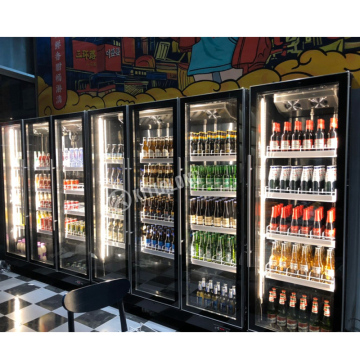 Commercial Upright Beverage Beer Fridge with Glass Door Display