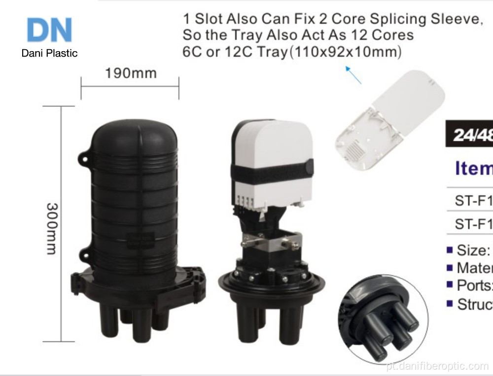 Gabinete conjunto de fibra óptica