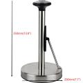 Brushed Chrome Standing Roll Paper Towel Holder