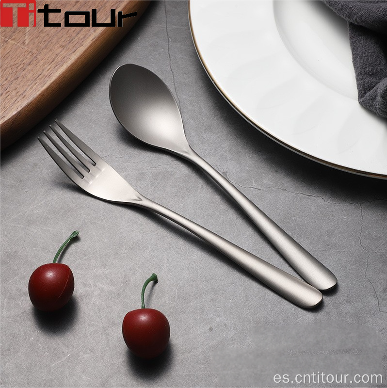 Cubiertos de cubiertos Spoon y Fork