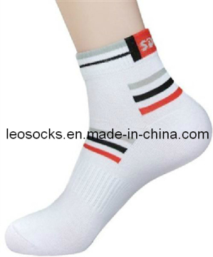 2014 Hotselling Men's White Sport Socks