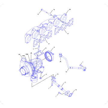 Wheel loader 924HZ turbocharger 3160413/316-0413