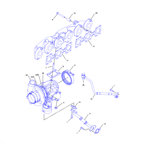 Wheel loader 924HZ turbocharger 3160413/316-0413