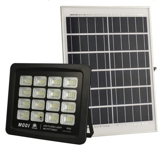 Bright outdoor LED solar flood light