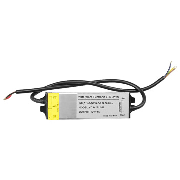 48W 4A IP67 Driver Adaptateur d&#39;alimentation LED étanche