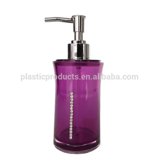 Translucence plastic lotion pump bottle