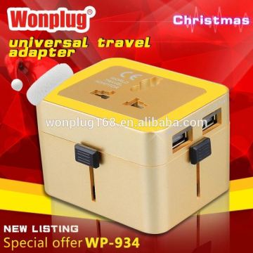 2014 top sale high quality world travel adapter custom silicone bracelet for gifts