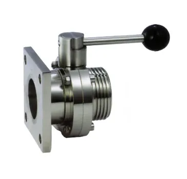 Sanitary Flanged Thread Butterfly Valve