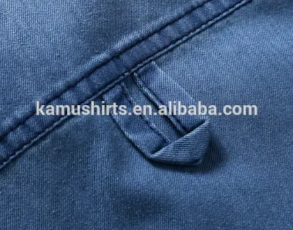 Men's Printed Denim Shirts Short Sleeve Denim Shirt For Men Washed Denim Casual Shirt
