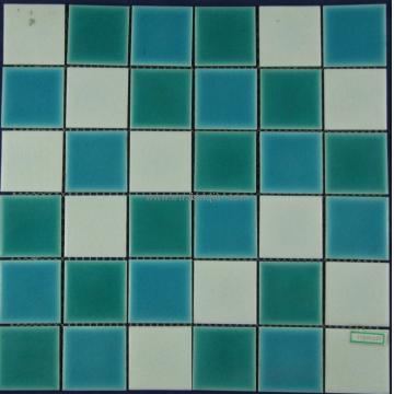 Mixed-color Glazed ceramic mosaic  for swimming pool