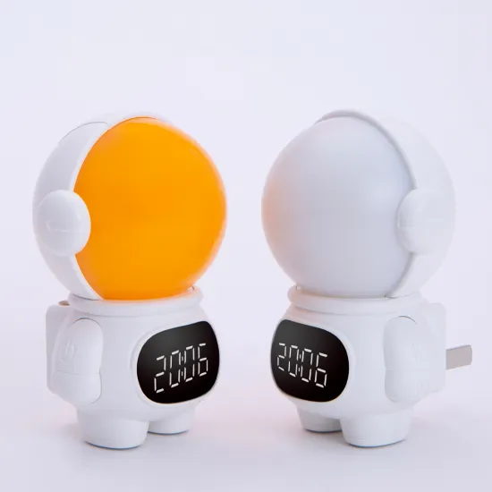 Astronaut Night Light Plug: LED Bedside Table Lamp for Kids and Babies