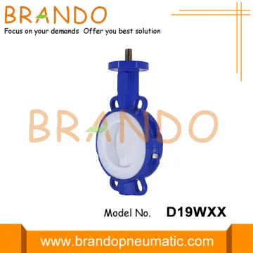 PTFE Lined Headless Butterfly Valve Wafer Type DN40-DN700