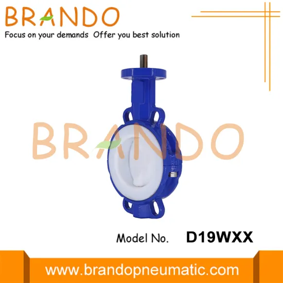 PTFE Lined Headless Butterfly Valve Wafer Type DN40-DN700