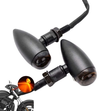 Heavy Duty Motorcycle Bullet Turn Signals Blinkers for Honda Suzuki Kawasaki Yamaha
