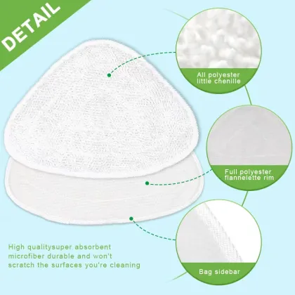 Super Absorbent Vacuum Cleaner Triangle Steam Mop Pads for Vileda O-Cedar
