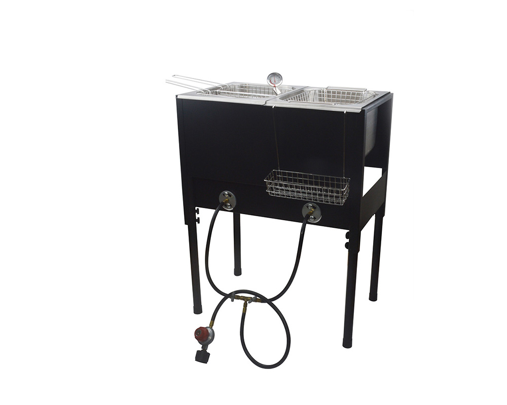 High pressure outdoor deep fryer with basket