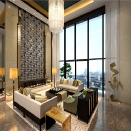 Modern Aluminum Fixed Window with Big Size